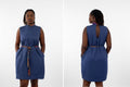 denim with Ankara dress